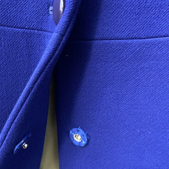 J crew Elegant Blue wool Women's Coat size 4 - Picture 8 of 14